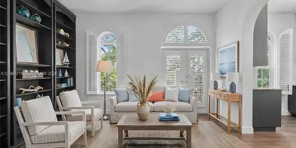 Image 3: Virtually staged living room