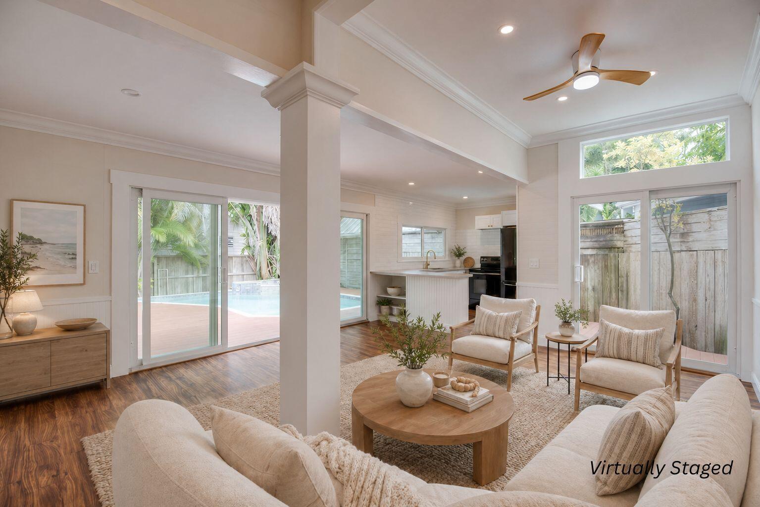Image 2: Living Room (Virtually Staged)