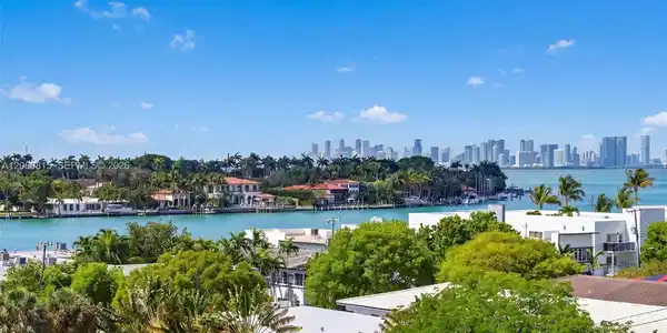 Image 2: View of La Gorce Island & Downtown Miami