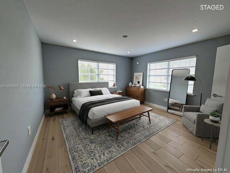 Image 2: AI Virtually Staged Photo. Furniture and d&eacute;cor shown have been digitally added for illustrati