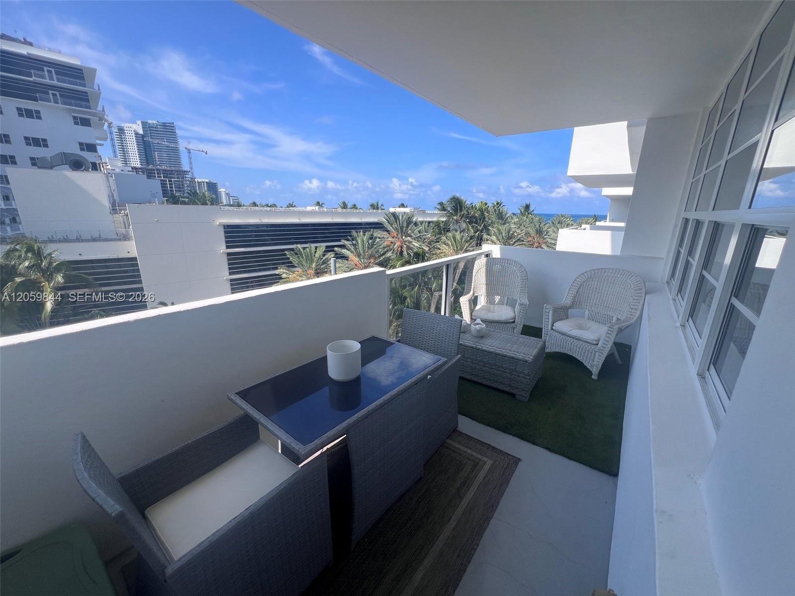 Image 1: View to ocean from 537 private balcony