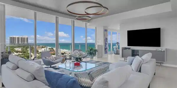 Image 3: OCEAN VIEWS WHILE YOU RELAX ON YOUR COUCH IN THE LIVING ROOM