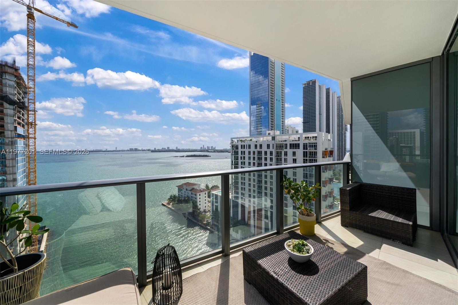 Image 2: Wide Balcony with Bay Views