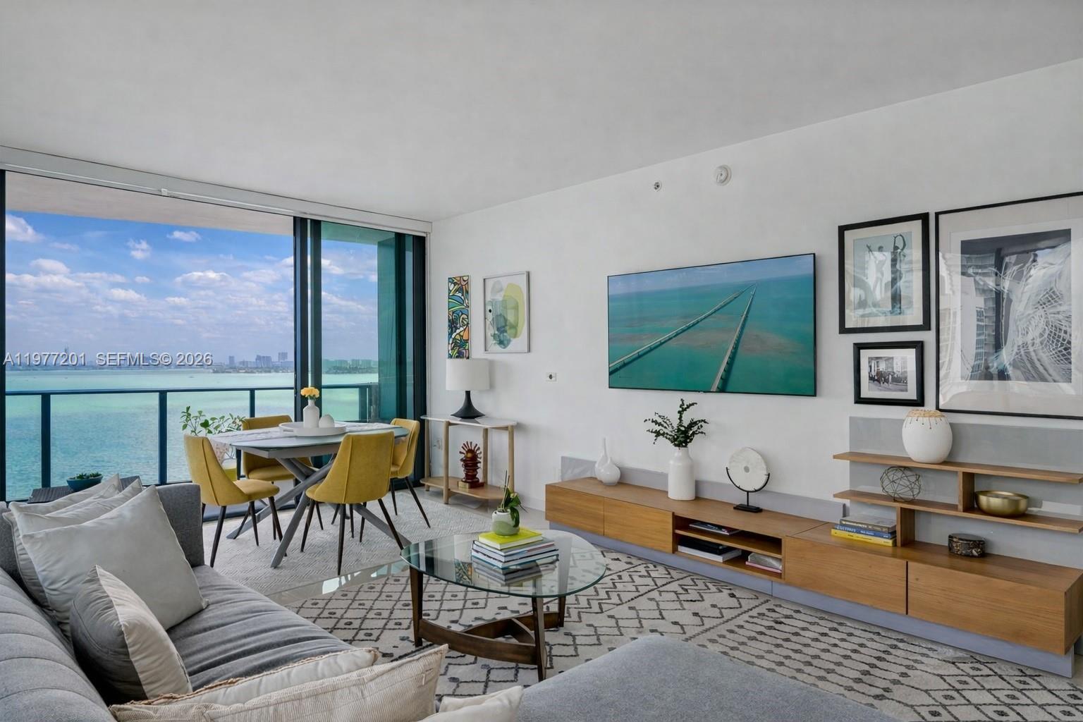 Image 4: Close view of Living Room with Bay Views