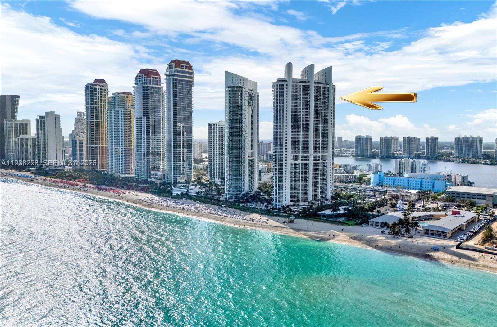 Image 1: Beautiful ocean front building with lots of space between the buildings.  Trump Royale is a building