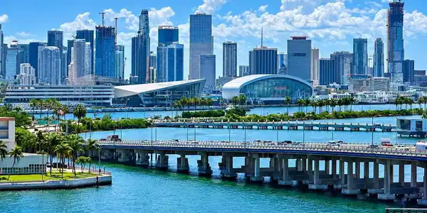 Image 2: Looking a little further south, toward Brickell's skyline.