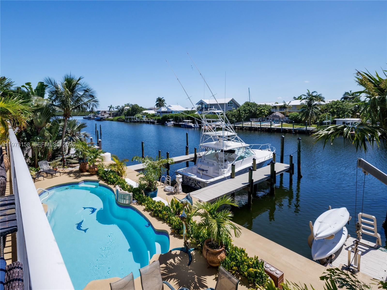 Image 3: Pool and canal view