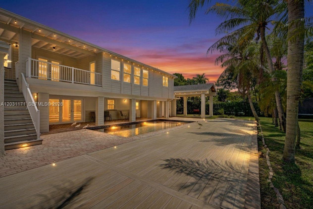 Image 1: Backyard pool area