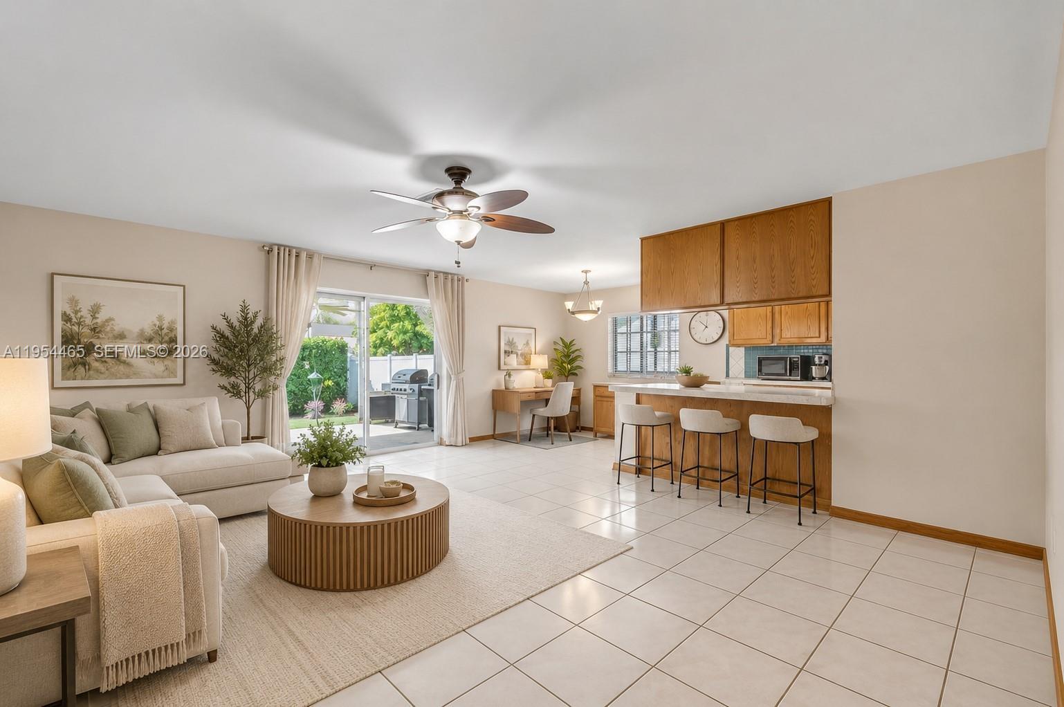 Image 3: Image digitally enhanced with virtual staging