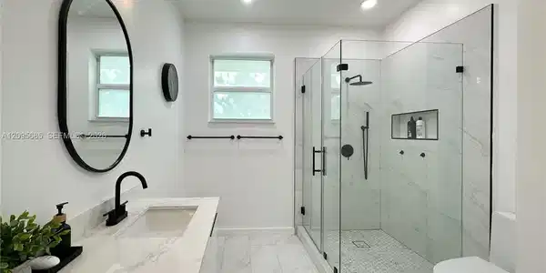 Image 3: Fully remodeled master bathroom