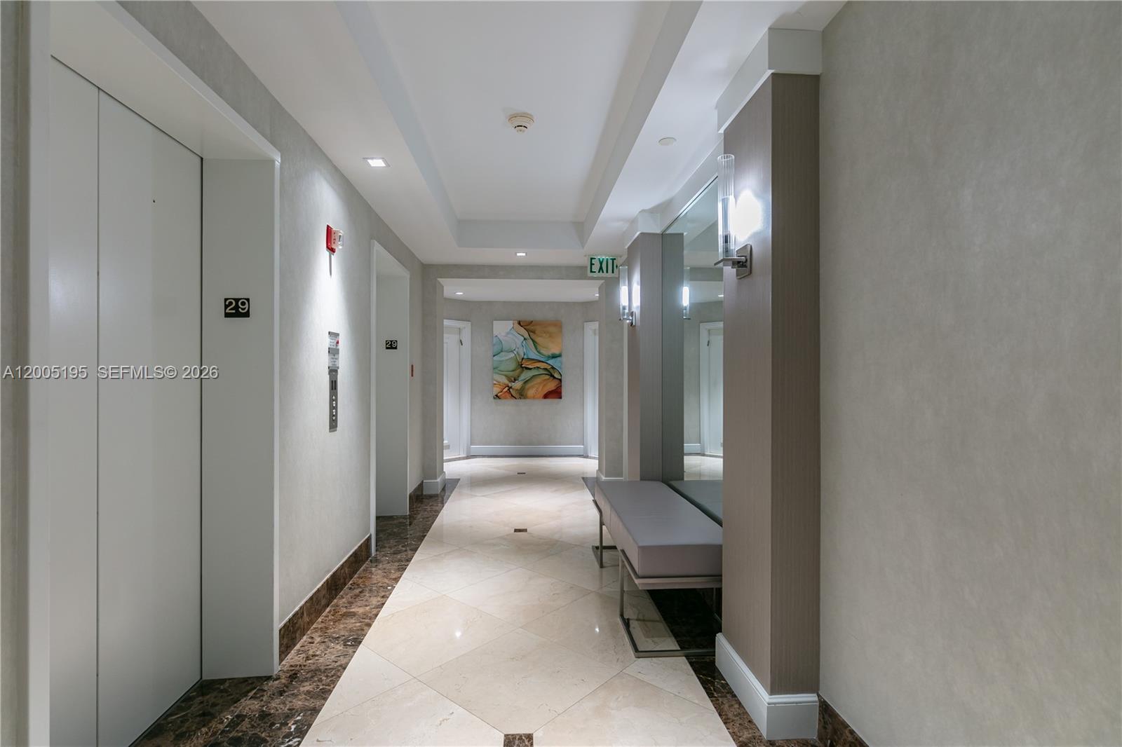 Image 3: 29th Floor Hallway and Elevators