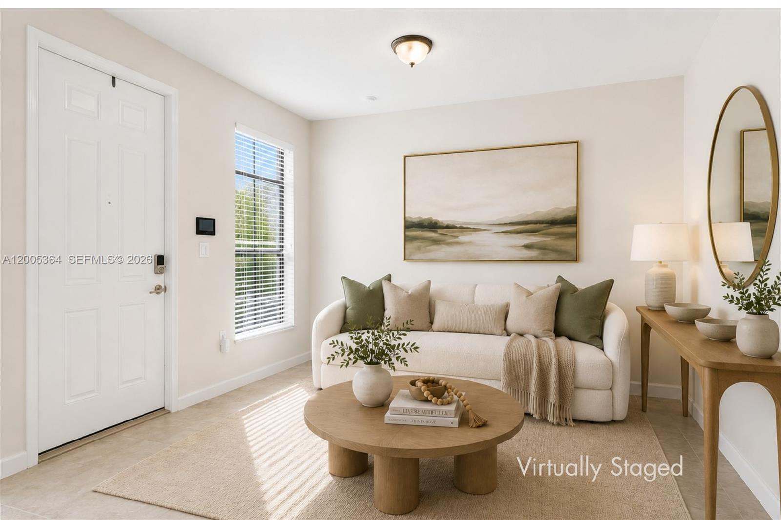 Image 2: Virtually staged living room