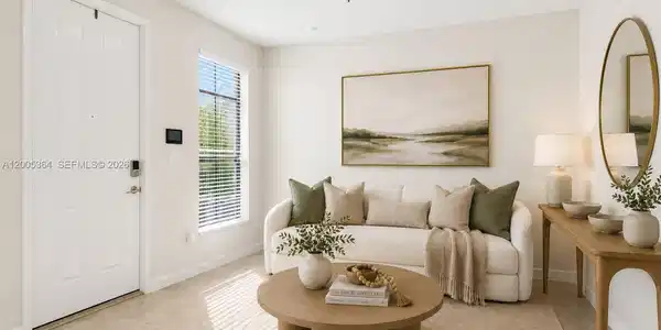 Image 2: Virtually staged living room