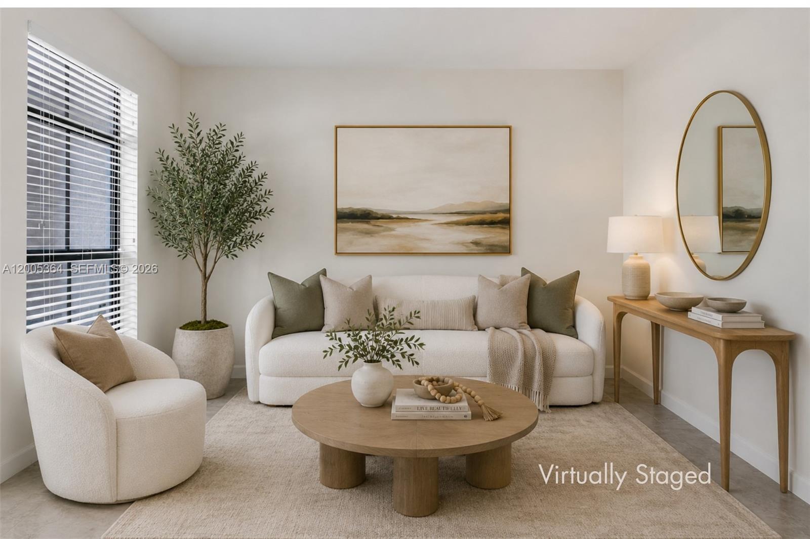 Image 4: Virtually staged living room