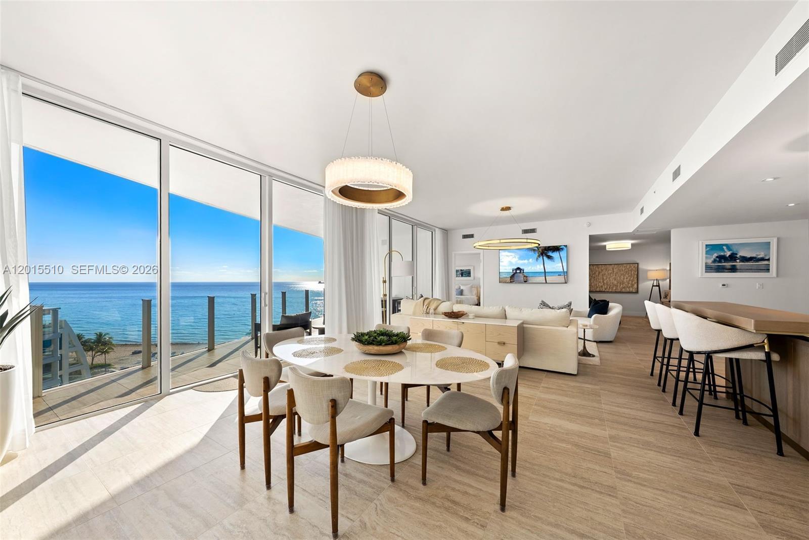 Image 1: Dining/Living View