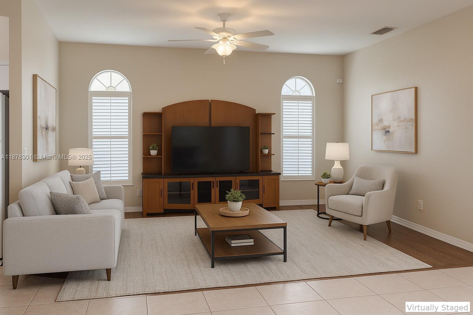 Image 3: Virtually Staged Family room