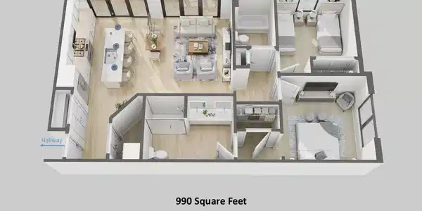 Image 4: Building #2 - Overhead Floor Plan A-1 -