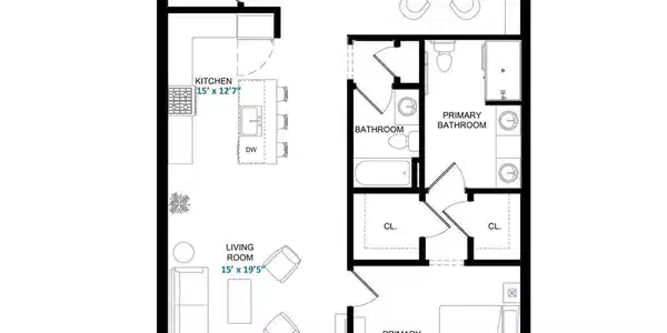 Image 2: E-1 - Unit #203