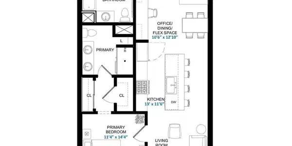 Image 3: Floor Plan C-1 Model - Unit #207
