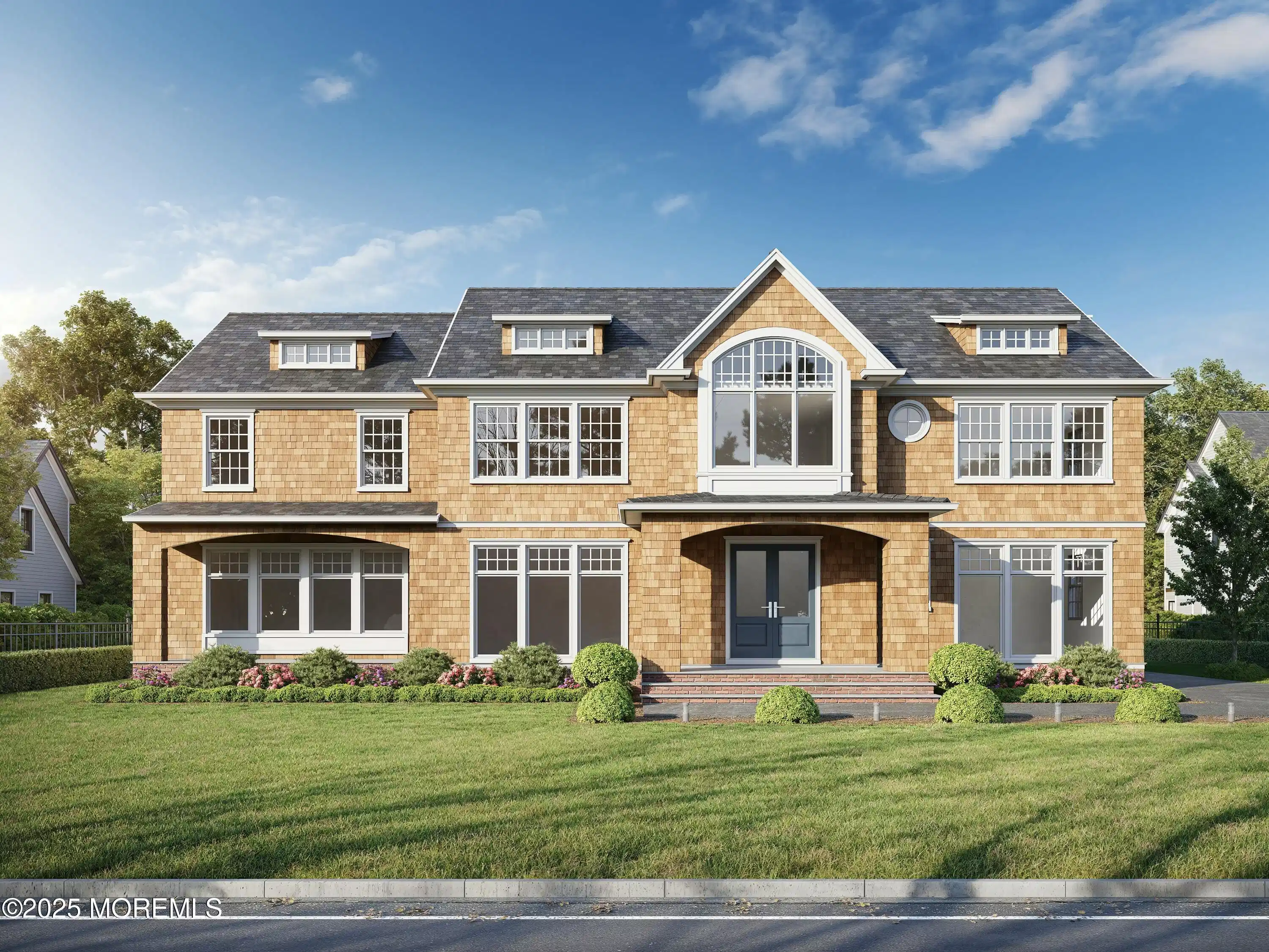 Image 1: Front elevation with natural siding