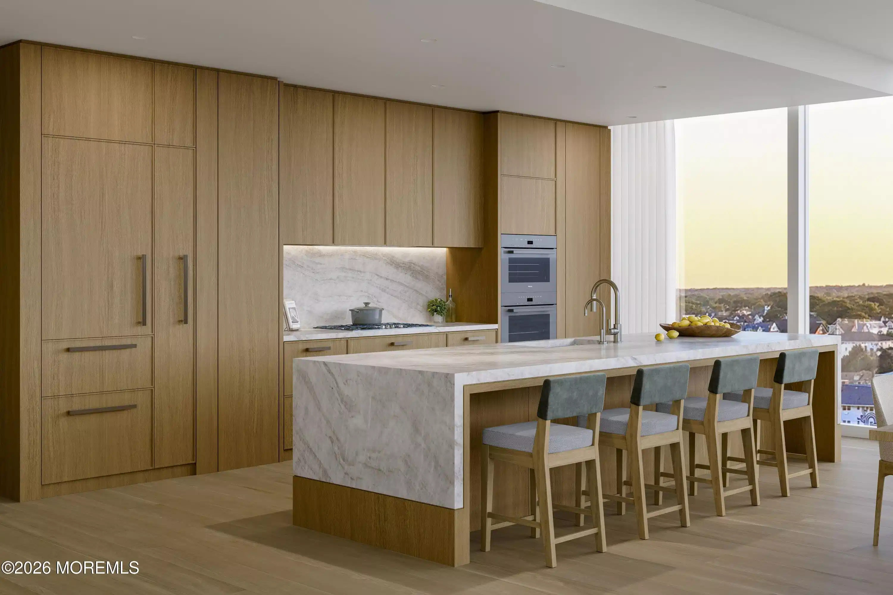 Image 1: 0372_06_10_Apt704 B11 Kitchen Dusk_4K