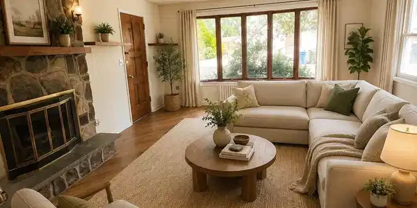 Image 2: living room-staged