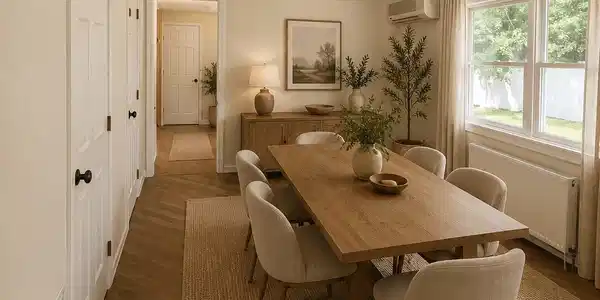 Image 3: dinnig room staged