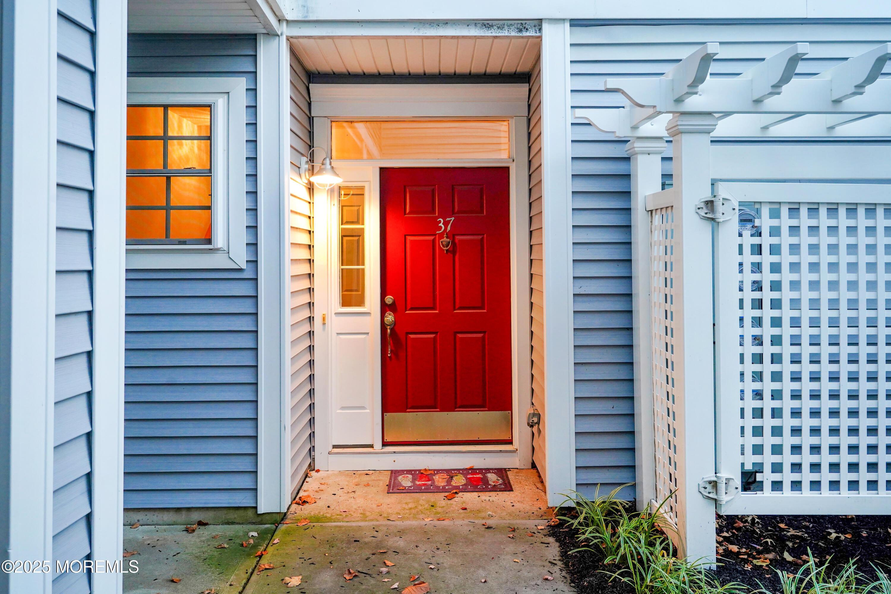 Image 2: front door at twilight
