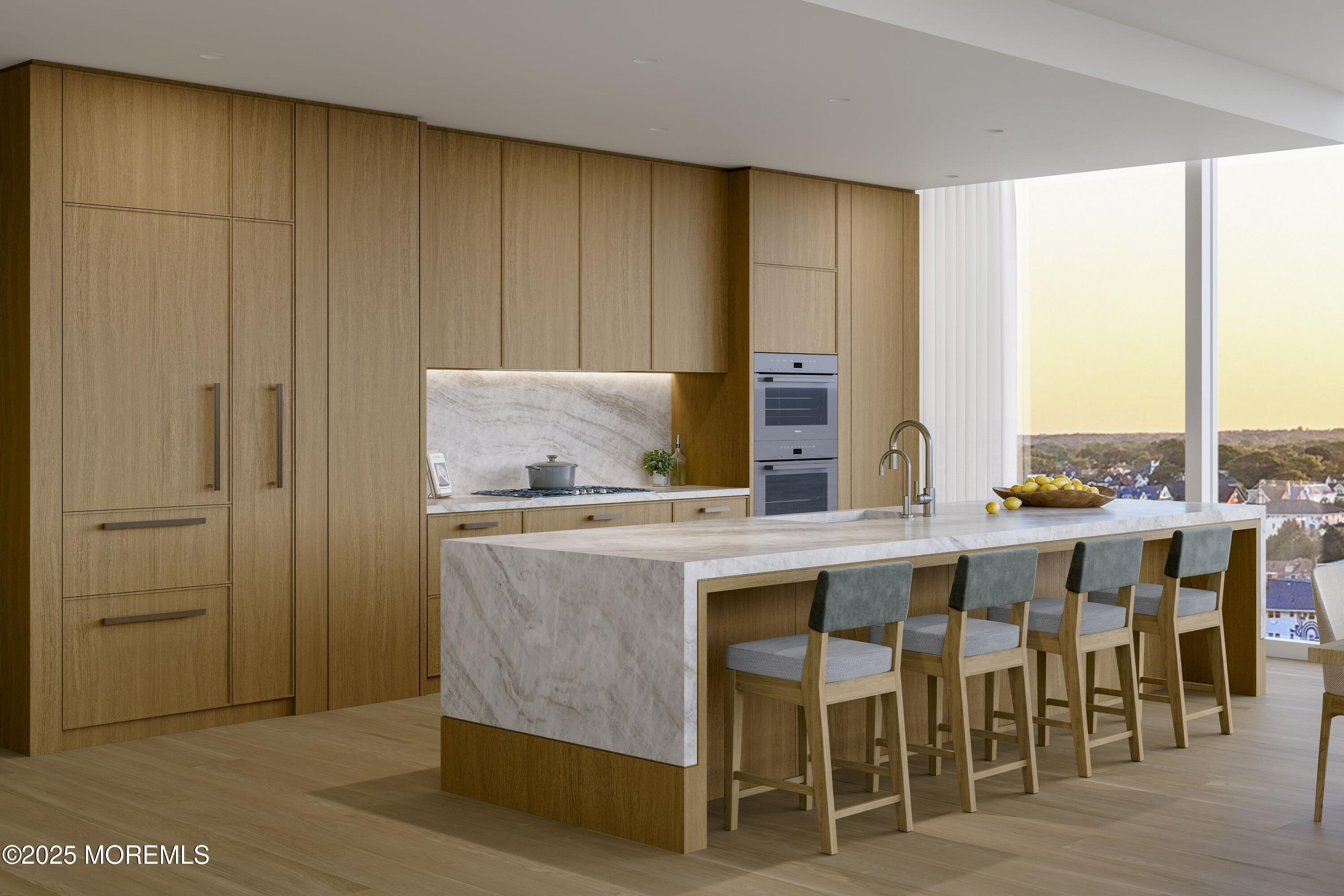 Image 2: 0372_06_10_Apt704 B11 Kitchen Dusk_4K