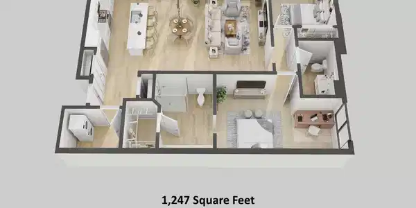 Image 3: Overhead Floor Plan - F-2
