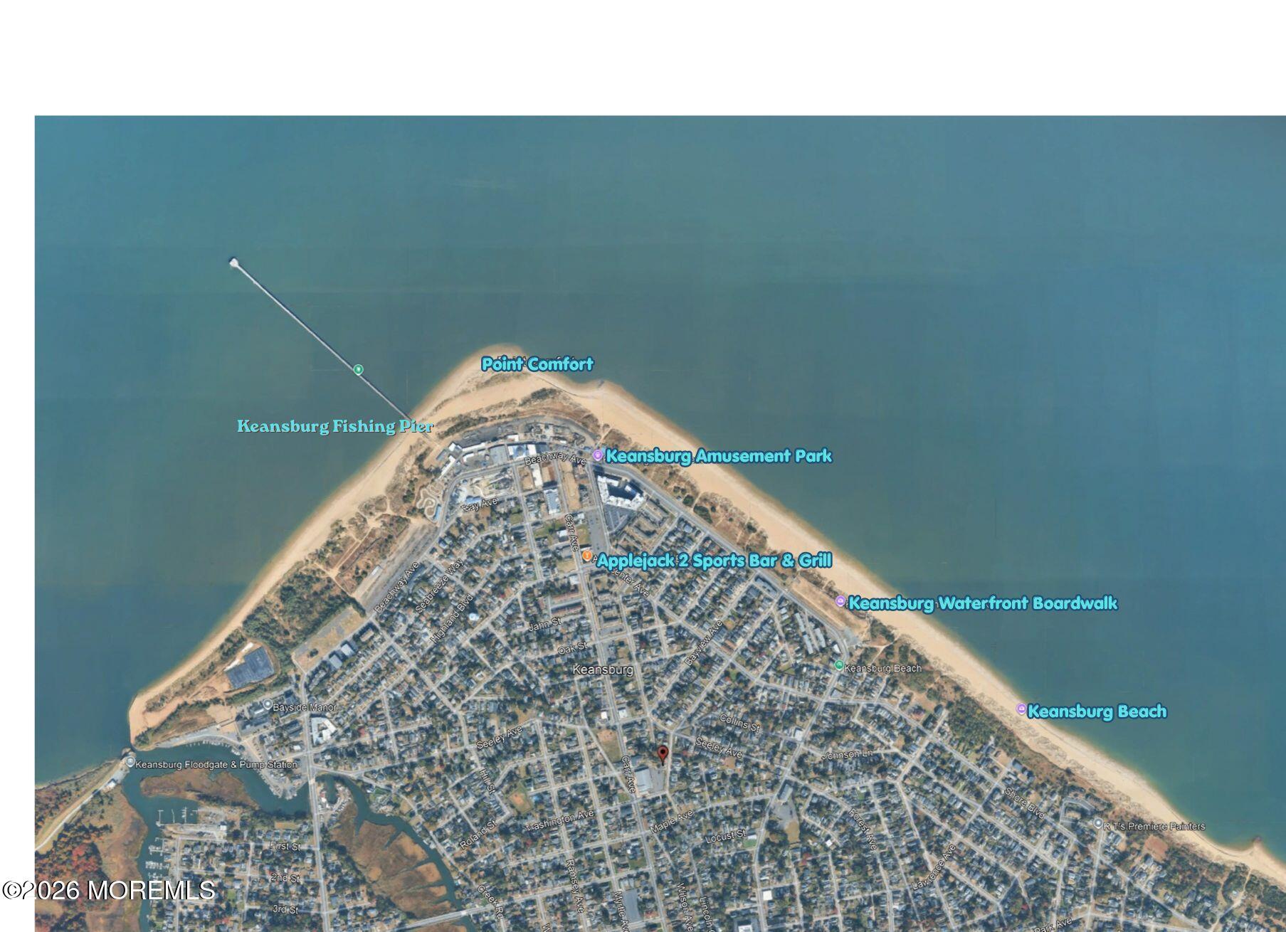 Image 2: Keansburg Beach Area Aerial