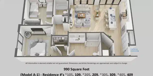 Image 3: Building #2 - Overhead Floor Plan A-1 MA
