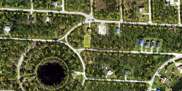 Image 2: Aerial Parcel Map. Displaying property boundaries and dimensions for the subject property and surrounding parcels