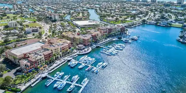 Image 3: Aerial view featuring a water view and a view of city