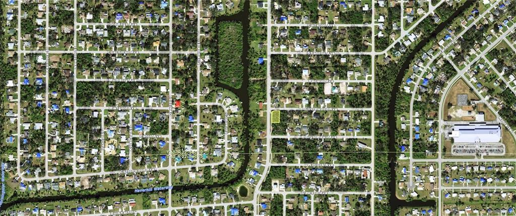 Image 2: Aerial map of property and surrounding area