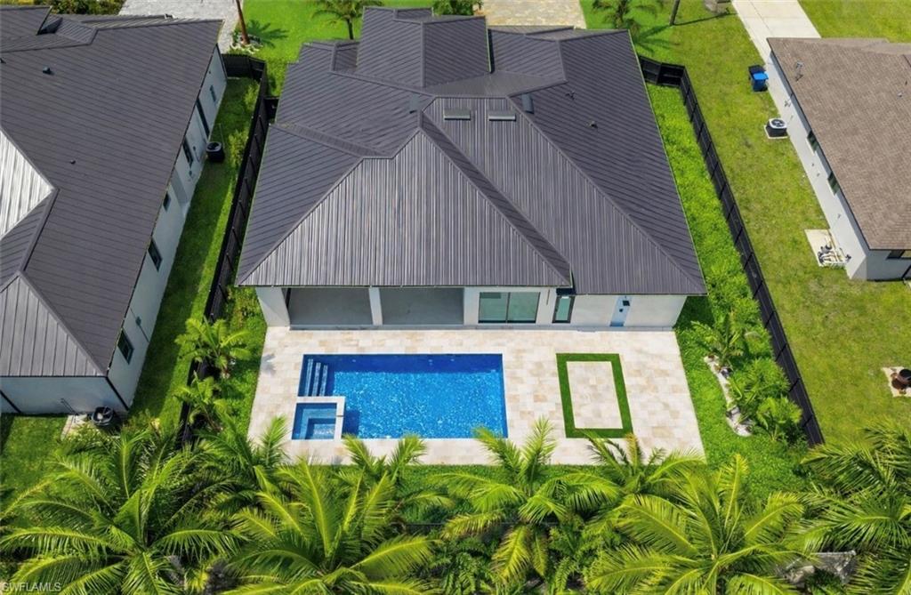 Image 2: Aerial view of a pool