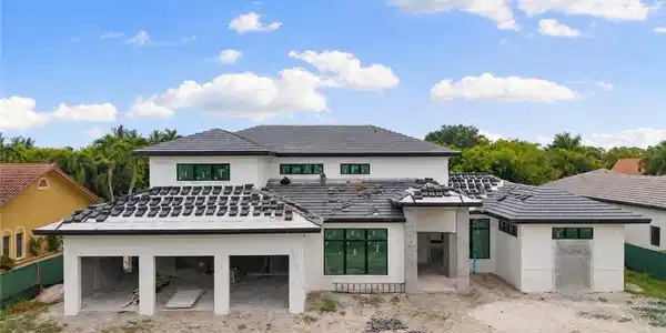 Image 2: Construction Progress - Front of the Home
