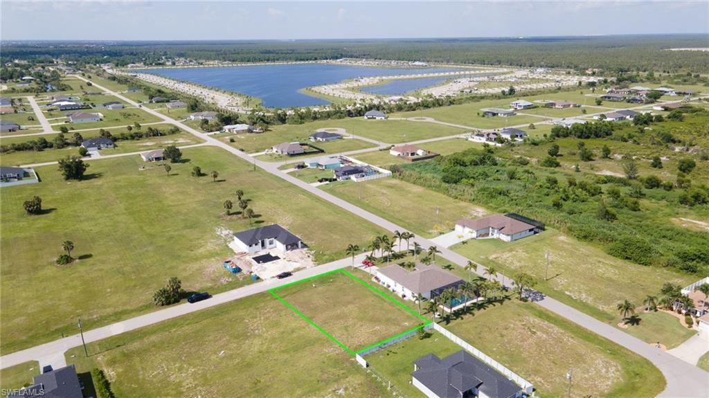Image 4: Aerial view of property's location with property parcel outlined