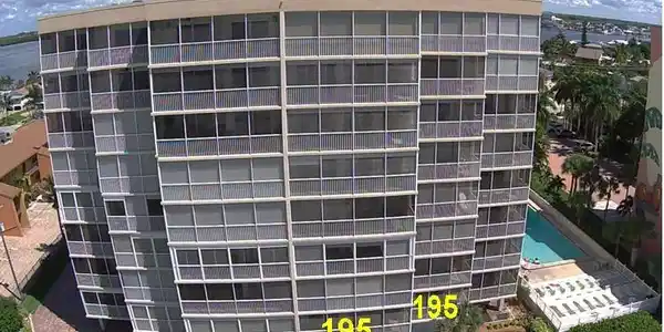 Image 4: Unit 195 Identified- includes two private balconies.