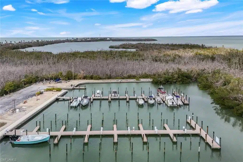 Image 1: Drone / aerial view with a water view