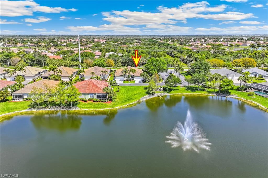 Image 1: Experience the waterfall sounds and lakeview from your driveway.  Front row seats fabulous sunsets.