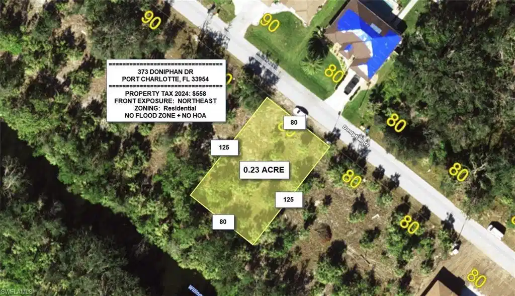 Image 1: Map / location featuring property parcel outlined