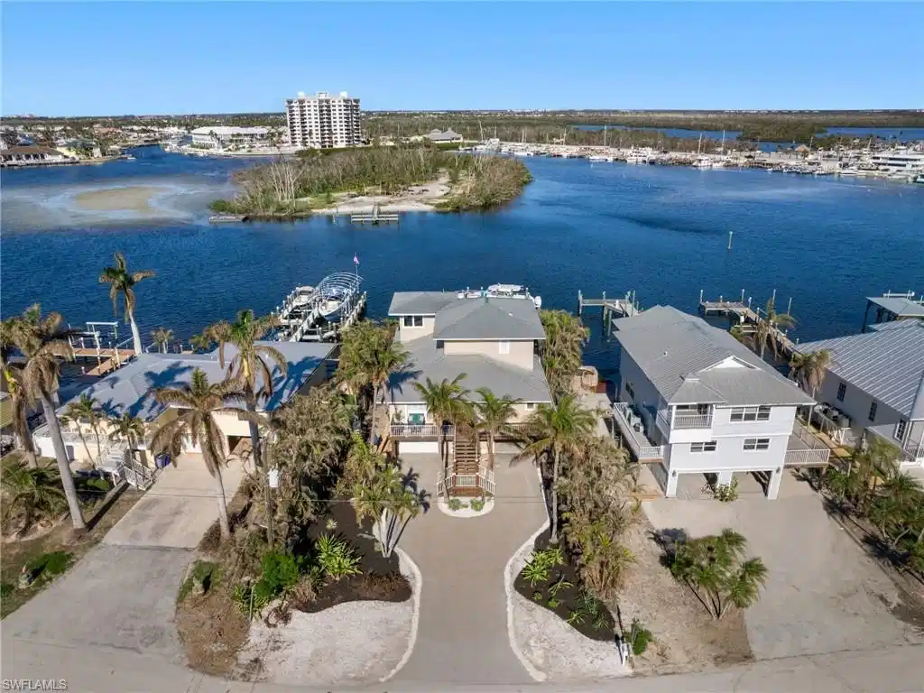 Image 1: Wide open view of Hurricane Pass, Pelican Bay, and Pelican Island, just minutes to the open waters of the Gulf of Mexico