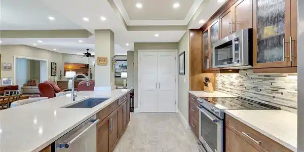 Image 4: Open kitchen with a full sized pantry