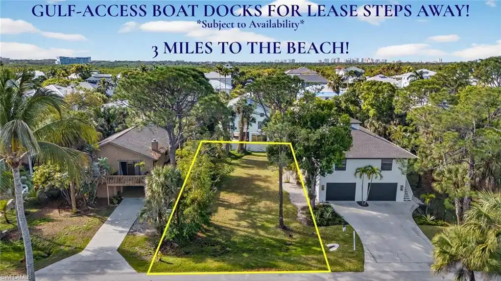 Image 1: 0.13 ACRE, 50' X 116' LOT, PERFECTLY LOCATED IN NORTH NAPLES&rsquo; &ldquo;GULF HARBOR&rdquo; WITH GULF-ACCESS BOAT SLIPS AVAILABLE STEPS AWAY!