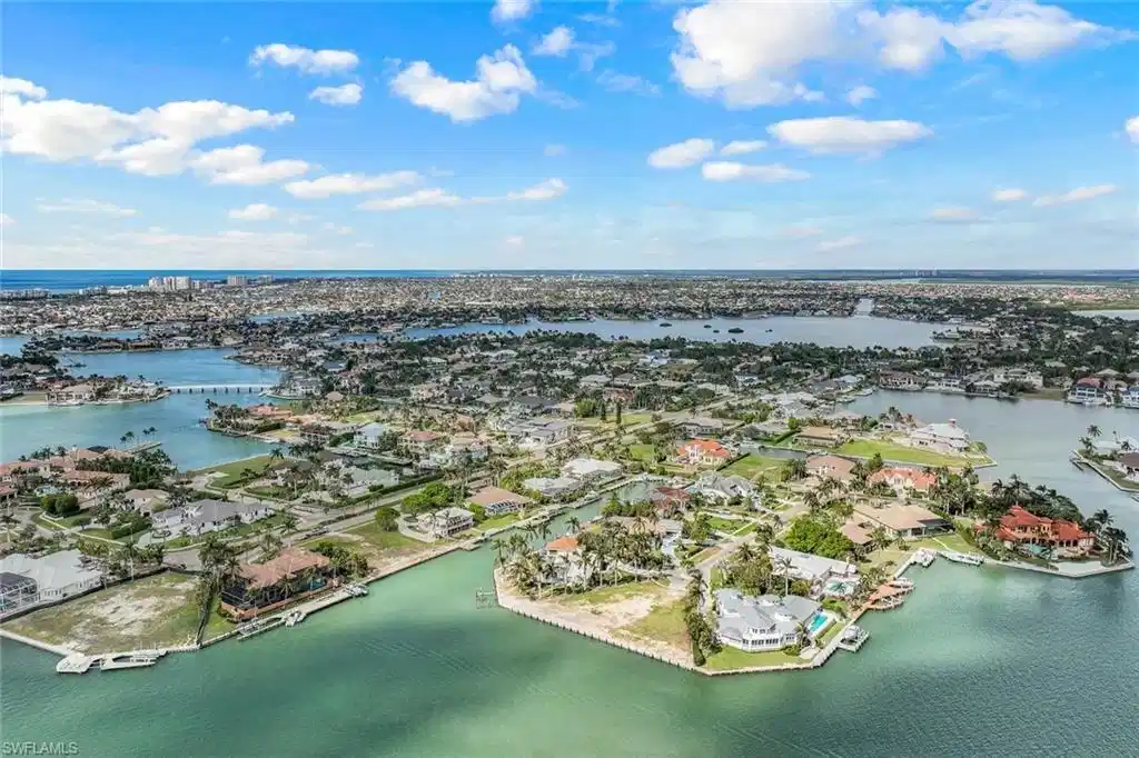 Image 1: Drone / aerial view featuring a water view