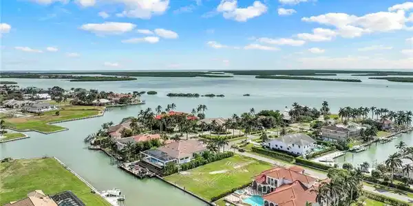 Image 3: Bird's eye view with a water view