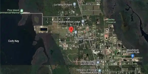 Image 2: Aerial map of property and surrounding area