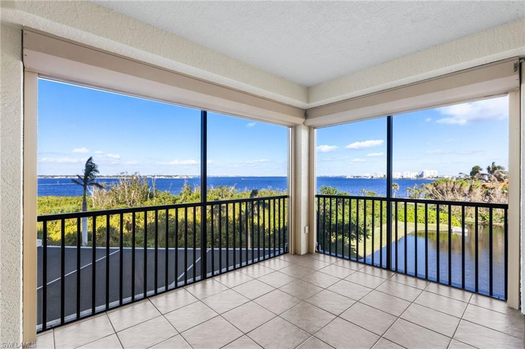 Image 1: UNOBSTRUCTED  views of the Caloosahatchee River from your screened in lanai. No building beside you in this condo.