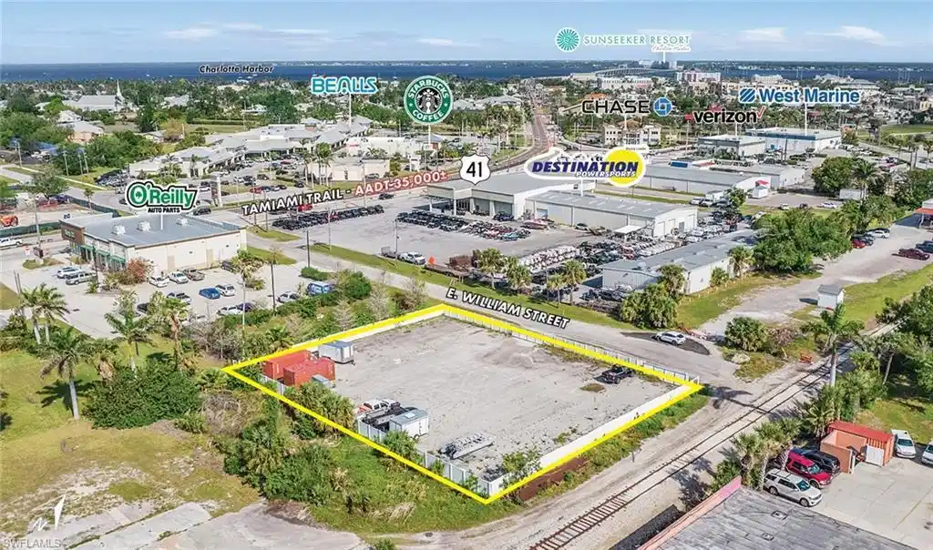 Image 1: View of property location featuring property boundaries highlighted